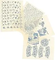 Beautiful Clay Decal 4 Sheets of Pottery Underglaze Paper Easy DIY Decorative Transfers for Home