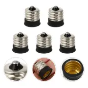 5 Pcs Candelabra Socket Light Adapters E17 to E14 Lamp Head Converter