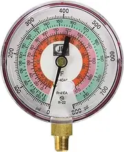 JB Industries M2-825 Glow In The Dark Manifold Gauges, 3-1/8"