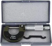 CHILDWEET 1pc Micrometer Micrometer Micrometers Analog Stainless Woodworking Small Caliper Measuring Tool Calipers Bore Gauge Precision Uses Outer Measurement Tool Carbon Steel