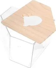 HAPINARY Acrylic Hamster Sand Bath Box Shower for Small Pets Like Hamsters Chinchillas and Gerbils Durable Wear Resistant Design for Bathing and Playing