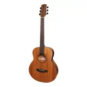 Martinez 'Natural Series' Left Handed Solid Mahogany Top Mini Short Scale Acoust