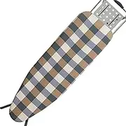 Thick Padding Replacement Cover, Heat Reflective Iron Board Protection, Extra Iron Cover with Elastic Edge, Sturdy Cotton Material, Scorch and Stain Resistant