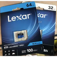 在飛比找蝦皮購物優惠-Lexar 雷克沙 microSDXC 32GB 64GB 