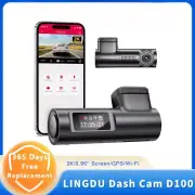 Dash Cam D100 3K Dash Car Camera Built-in GPS Wi-Fi 24H Parking Motion Camera