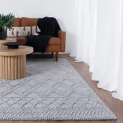 Brand Ventures Himalaya Cobblestone Tribal Grey Wool Rug