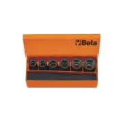 Beta Tools 720/C6 6pc 1/2" Square Drive Standard Impact Socket Set 007200910