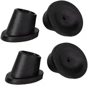 4X Replacement Feet, Chair Leg Cap, Accessories, Universal for Commode Chair, Non Slip Slope Rubber Feet Pads Rubber Tips, 25mm