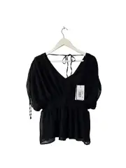 Religion Radiant Top Floaty NWT RRP £60 Black Size 10 Designer