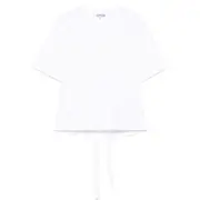 [GANNI] Heavy Cotton Drop Shoulder Open Back Tee