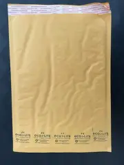 LOT OF 10 #4 9-1/2"x14-1/4" ECO-LITE KRAFT SELF SEAL BUBBLE PADDED ENVELOPES
