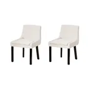 Set of 2 Tina Dining Chairs - Beige