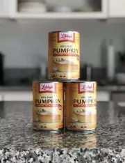 3 Libby’s 100% Pumpkin Puree Natural 15 Oz Cans 425g Pies Cakes Desserts USA