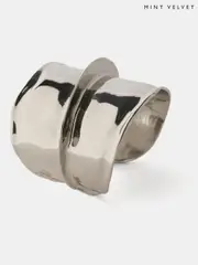 Mint Velvet Silver Tone Cuff Bracelet (W49218) | $104