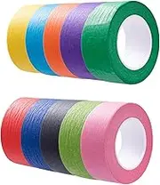 10 Rolls Rainbow Masking Tape (10m/Roll) - Colored Painters Tape for Crafting, Bullet Journals & Party Decorations | Washable DIY Labeling Paper Tape - Australian Stationery Essential