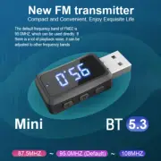 USB AUX Bluetooth 5.3 Adapter Dongle Receiver Audio Music Stereo For Car PC TV