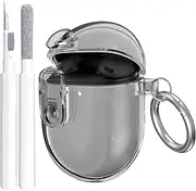 Google Pixel Buds Pro Case - Clear TPU Transparent Protective Cover - Compatible with Pixel Buds Pro 2022/2024 - Black