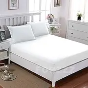 2000TC AU King Single Size 2 Pieces Fitted Sheet Set/Extra Deep Pocket Sheets Set/Soft Comfort Breathable Bedding Set/Fitted Sheet & Pillowcases(No Flat)