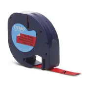 Dymo LT Red Plastic 12mmx4m Tape