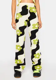 [Bailey Rose] Black Multi Wide Leg Pants