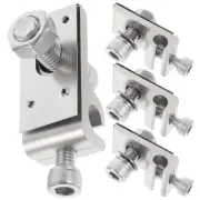 4 Pcs Solar Panel Grounding Clip Wire Clips Connector Cable Mounting System