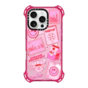 iPhone 16 Pro Bounce Case MagSafe Compatible London Stamps and Stickers