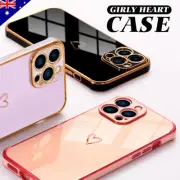 Girly Heart Shockproof Case For iPhone 16 15 14 13 12 11 8 Pro Max XR XS MAX oz