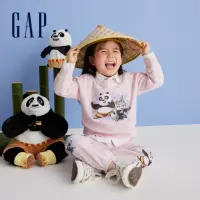 在飛比找momo購物網優惠-【GAP】女幼童裝 Gap x 功夫熊貓聯名 Logo印花圓