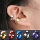 2pcs Stainless Steel Ear Cuff Helix Cartilage Clip On Wrap Earrings Non-Piercing