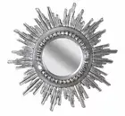 Rococo Silver Antique Sun Mirror Wooden Mirror Brocante 60Cm