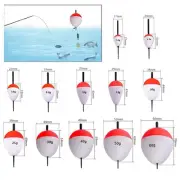 5x Fishing Floats Buoys EVA Oval Fishing Bobbers for Catfish Pompano Fishing