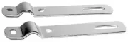GG Mirror Bracket Straight Clamp Set Chrome Metal 6 1/2" Long #33161BP Each