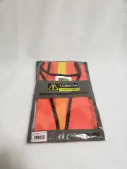 Cordova Mesh Orange Safety Vest W/ 1" Reflective Tape One Size Fits Most