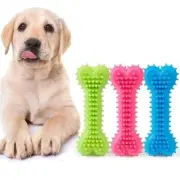 Dogs Training Pet Supplies Chew Toy Soft Rubber Bone Shape Teeth Health Grinding