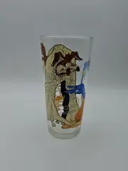 Vintage 1976 Looney Toons ROAD RUNNER & WILE E COYOTE Pepsi Collector Glass