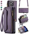Zip Wallet Case Leather Cover Strap For Samsung A16 A55 A35 A25 A15 A54 A13 A52