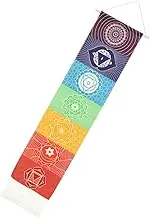 Chakra Tapestry Wall Hanging Mandala Pattern Tassel Decor Yoga Decor for Office Home