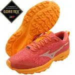 MIZUNO J1GD-227972 紅X橘 GORE-TEX 防水女用慢跑鞋【U4IC、ENERZY中底材】301M