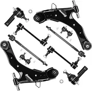 10pc Front Lower Control Arms Suspension Kit Fit for Hyundai for Elantra 2001-2006 w/Ball Joint Sway Bar End Link K620327 K620328 EV80310 ES3377 K90358 K90360