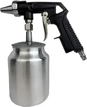 Spray Gun, Small Handheld Pneumatic Sandblasting Gun, Portable Sandblaster With 1000cc Capacity Aluminum Cup