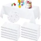 10 Pack Tablecloths Rectangle Tables Fabric Tablecloths Polyester Waterproof St