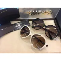 在飛比找Yahoo!奇摩拍賣優惠-TOM FORD-TF9343時尚大圓框太陽眼鏡*