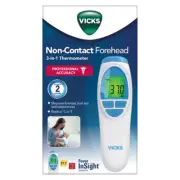 Vicks Non-Contact 3-in-1 Forehead Thermometer Fever Insight Professional Accurac