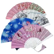 Plastic Fan Chinese Folding Fan Folding Fan Hand Fan Party Dance Hand Fan |