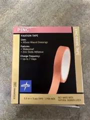 Pinc Zinc Oxide Fixation Tape, 1/2" x 5 yd., Each
