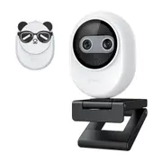 EMeet Piko Dual-Camera AI-Powered 4K Streaming Compact Webcam 4.3x5.6cm White