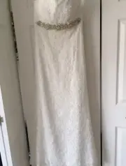 davids bridal lace A line wedding dress New With Tags NEVER WORN