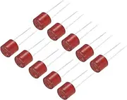 uxcell 15Pcs Cylindrical DIP Mounted Miniature Round Slow Blow Micro Fuse for Electronic Parts PCB LCD Repair, T-1A 1A 250V, Red
