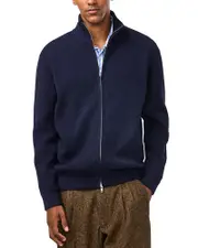 NN07 Danny Full Zip Ribbed Sweater Medium