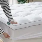 Zinus Luxury 1000 Bamboo Mattress Topper Protector Single Size